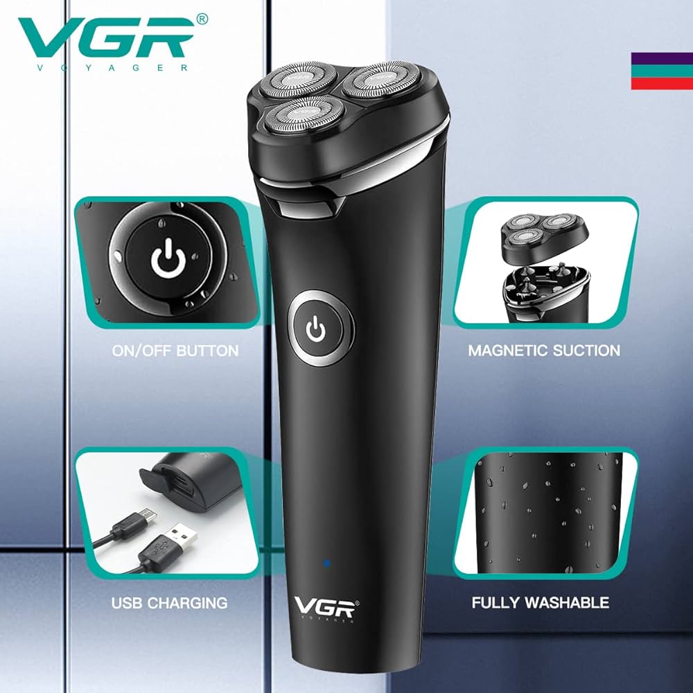 ماكينة حلاقة VGR قابلة للغسل بالكامل - V-319 مكنه تنعيم