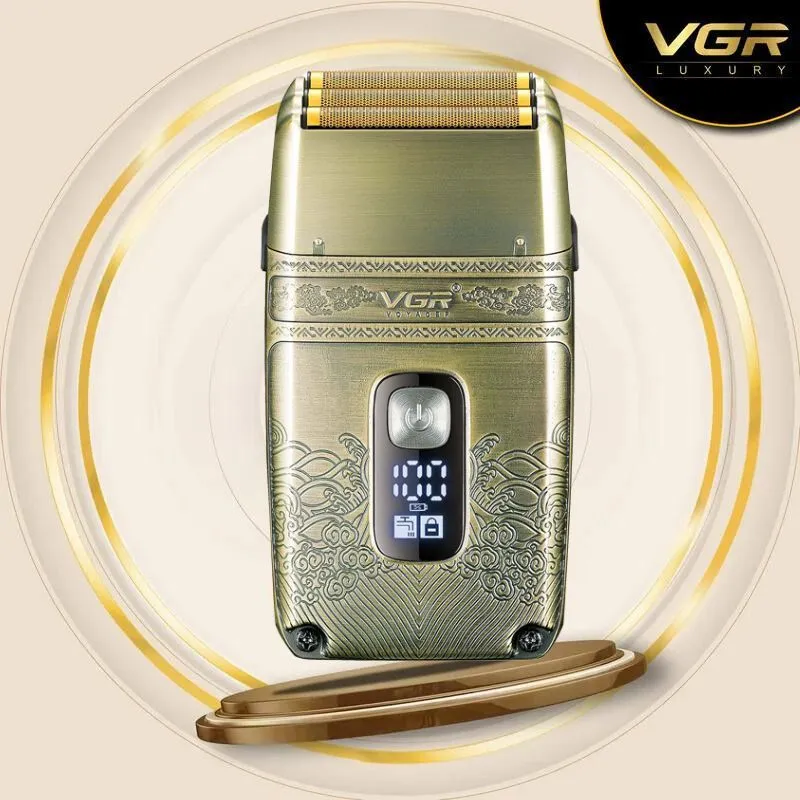 ماكينة حلاقة VGR بشفرة تيتانيوم ثلاثية - V-335 مكنه تنعيم