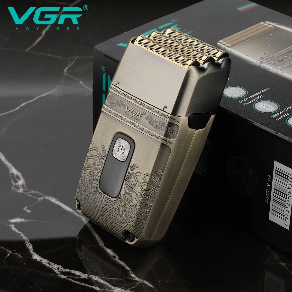 VGR Hair Clipper with Triple Titanium Blade - V-335
