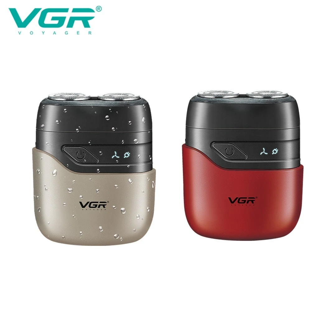 ماكينة حلاقة الذقن VGR بشفرتين دوارتين - V-345 مكنه تنعيم