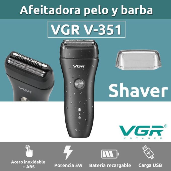 ماكينة حلاقة VGR 2 في 1 مقاومة للماء - V-351 مكنه تنعيم