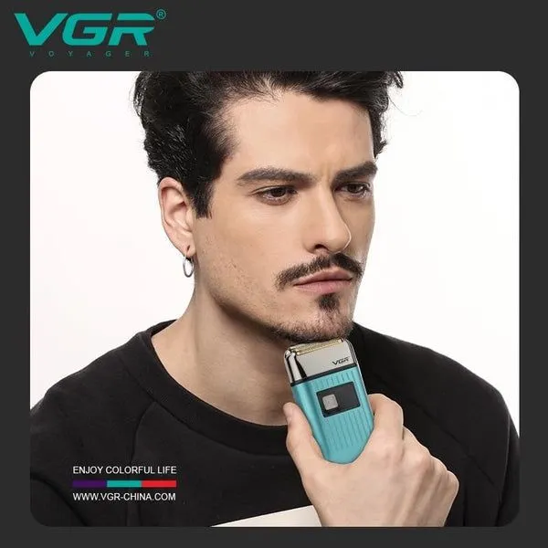 VGR Mint Water-Resistant Beard Trimmer - V-357 Smoothing Machine