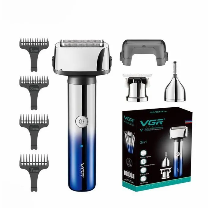 VGR 5-Head Water-Resistant Hair Clipper - V-365 Smoothing Machine