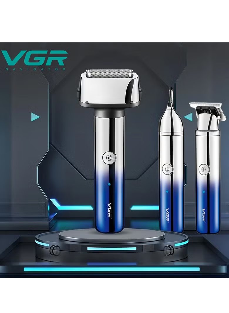 ماكينة حلاقة VGR 5 رؤوس مقاومة للماء - V-365 مكنه تنعيم