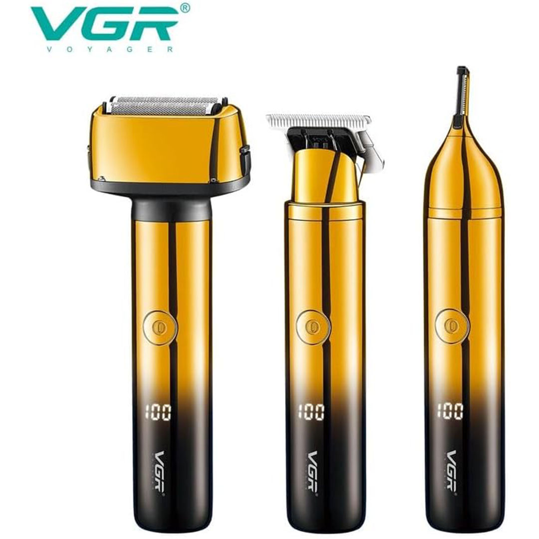ماكينة قص شعر VGR 3 في 1 محمولة - V-367 مكنه تنعيم