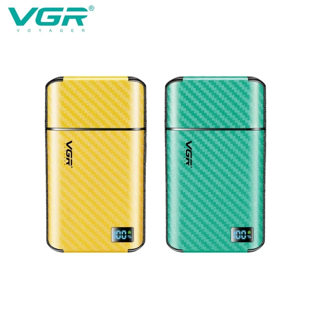 ماكينة حلاقة VGR بشفرة فويل مزدوجة - V-369 مكنه تنعيم
