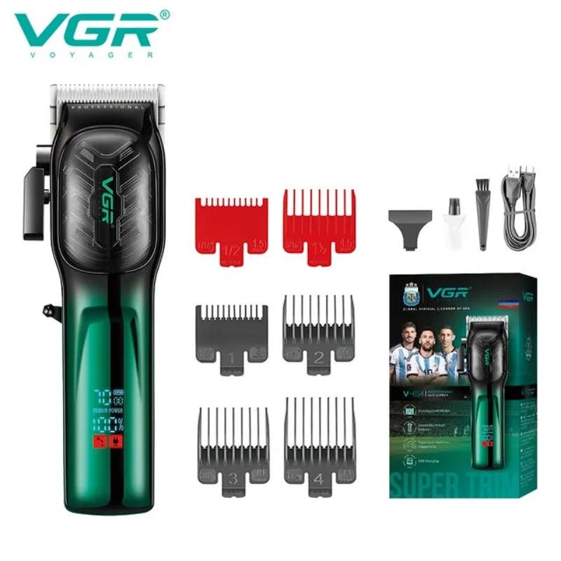ماكينة حلاقة VGR الاحترافية - V-654 مكنه باللون الأصفر والأخضر