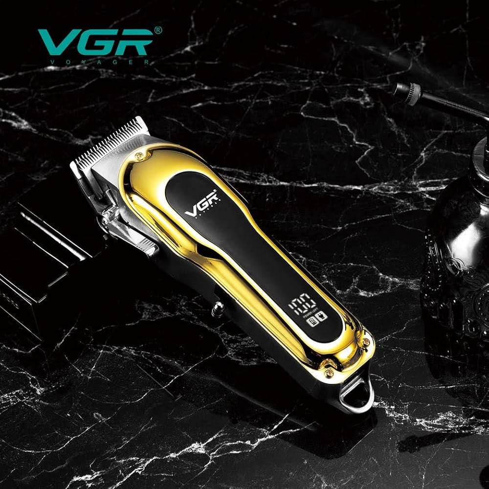 ماكينة حلاقة شعر VGR الاحترافية - V-680 مكنه بتصميم معدني وشاشة LED