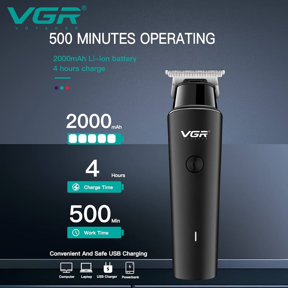ماكينة حلاقة VGR متعددة الأغراض - V-933 مكنه ببطارية 2000 مللي أمبير