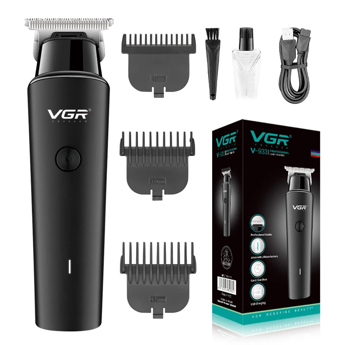 VGR Multi-Purpose Hair Clipper - V-933 Model with 2000mAh Battery