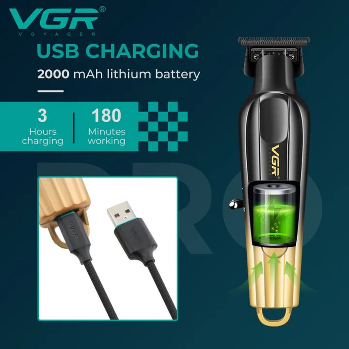 ماكينة حلاقة VGR الاحترافية - V-935 مكنه بجسم معدني ومحرك 7000 RPM