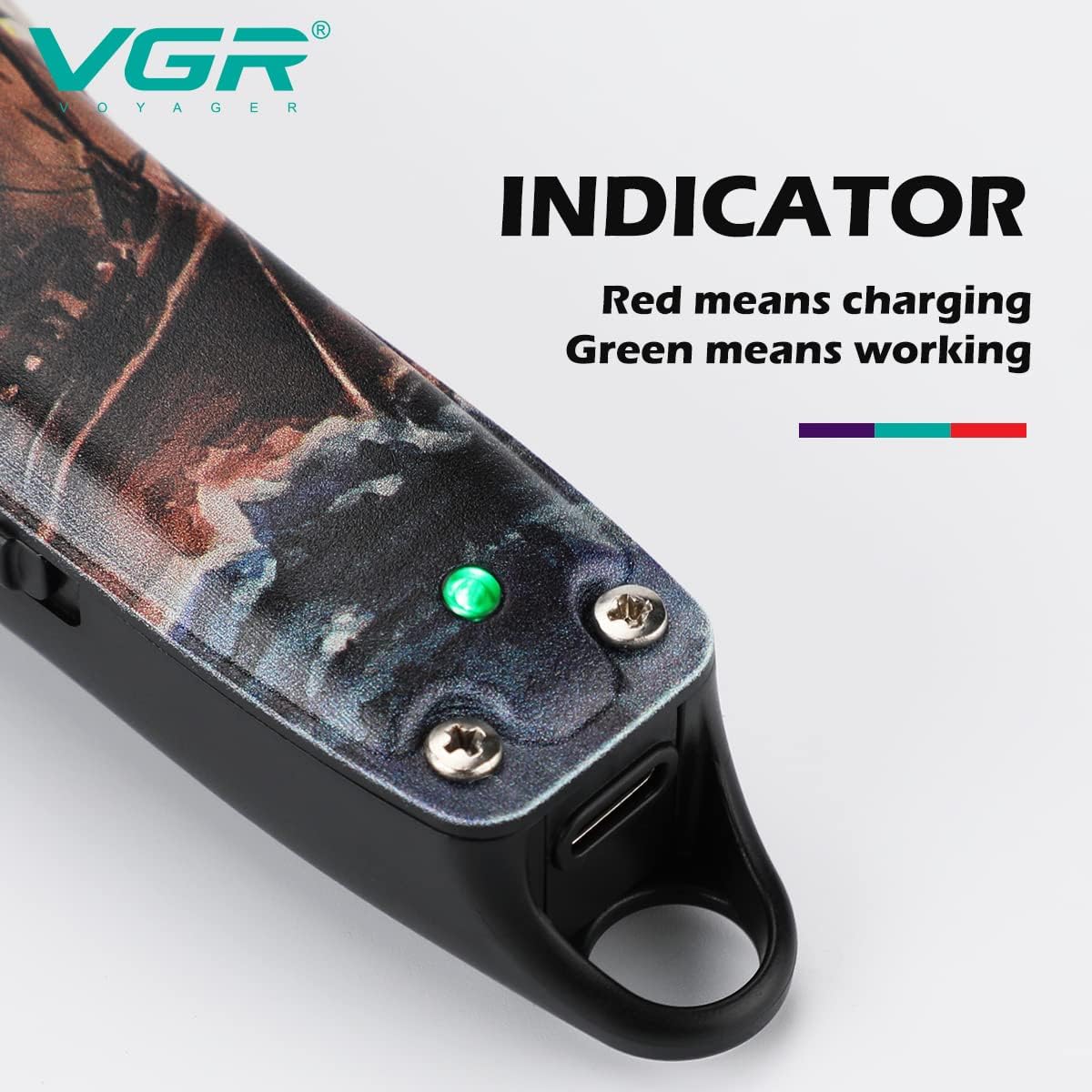 ماكينة حلاقة VGR للرجال - V-953 مكنه بشفرات ستانلس ستيل ومحرك 6000 RPM