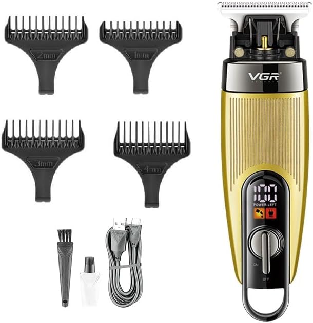 ماكينة تشذيب VGR الرقمية - V-975 مكنه بشاشة LED و4 أمشاط