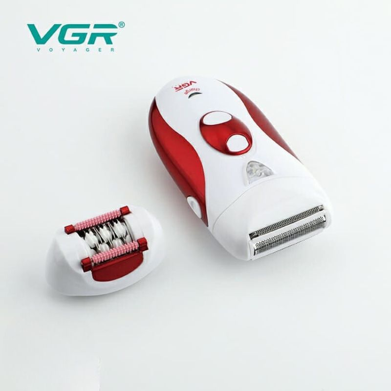 ماكينة إزالة الشعر VGR V-702 - تصميم منخفض الضوضاء وملحقات متنوعة