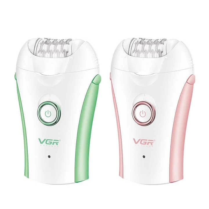 ماكينة إزالة الشعر VGR بروفيشنال - V-705 مكنه حريمي بلون أبيض وبينك