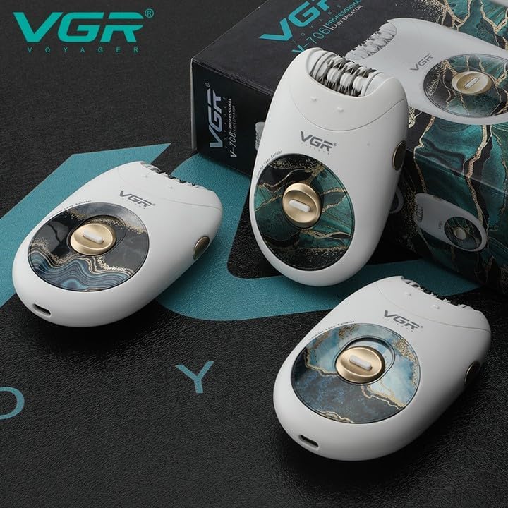 ماكينة إزالة الشعر VGR V-706 - 18 ملقط لاسلكي و70 دقيقة استخدام