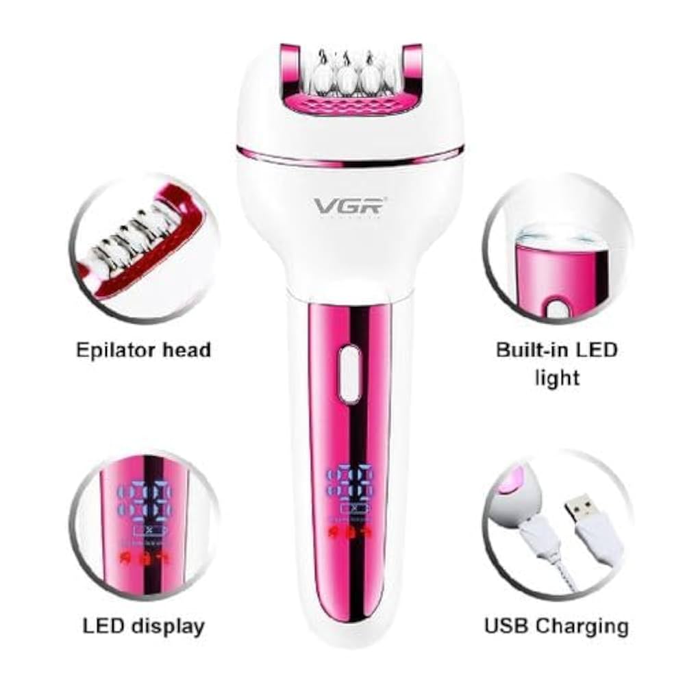 VGR V-732 hair removal machine - 3 in 1 waterproof and 90 minutes use