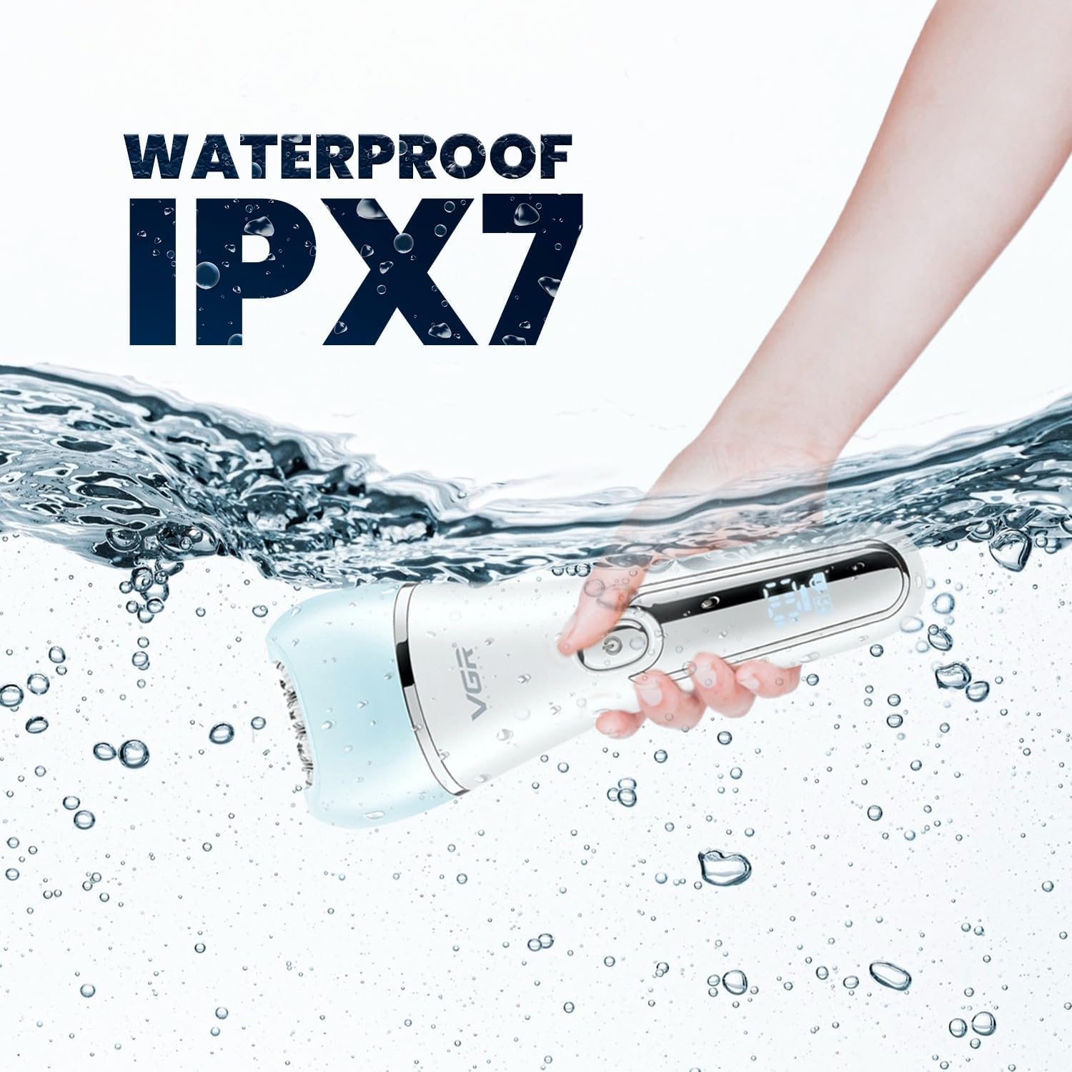 مجموعة العناية VGR V-733 - 6 في 1 مقاومة للماء IPX7 وشاشة LED