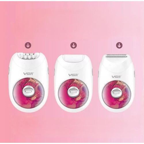 ماكينة إزالة الشعر VGR V-736 - 3 في 1 مع مستويي سرعة ومقاومة للماء