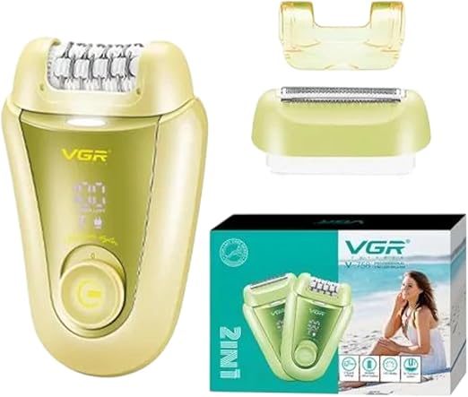 ماكينة إزالة الشعر VGR V-758 - شفرة فولاذ ومحمولة خفيفة الوزن