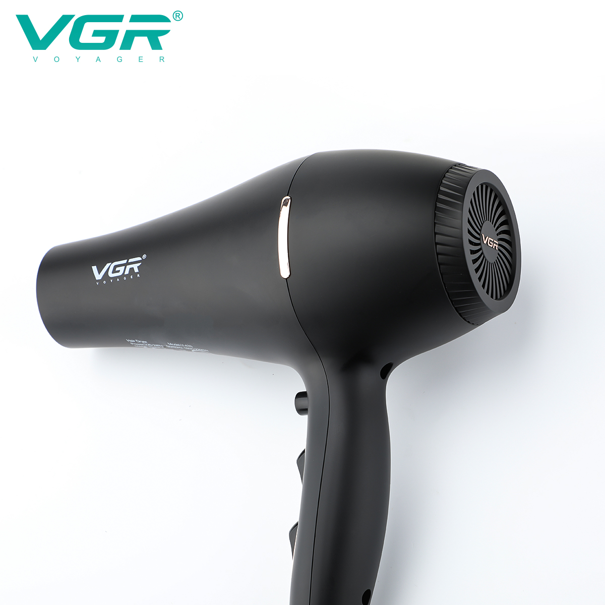 استيشوار VGR V-433 أيوني احترافي - 2200 واط، تقنية الأيونات السالبة، 2 ملحق (مكثف وموزع)، خفيف الوزن ومضاد للتجعد