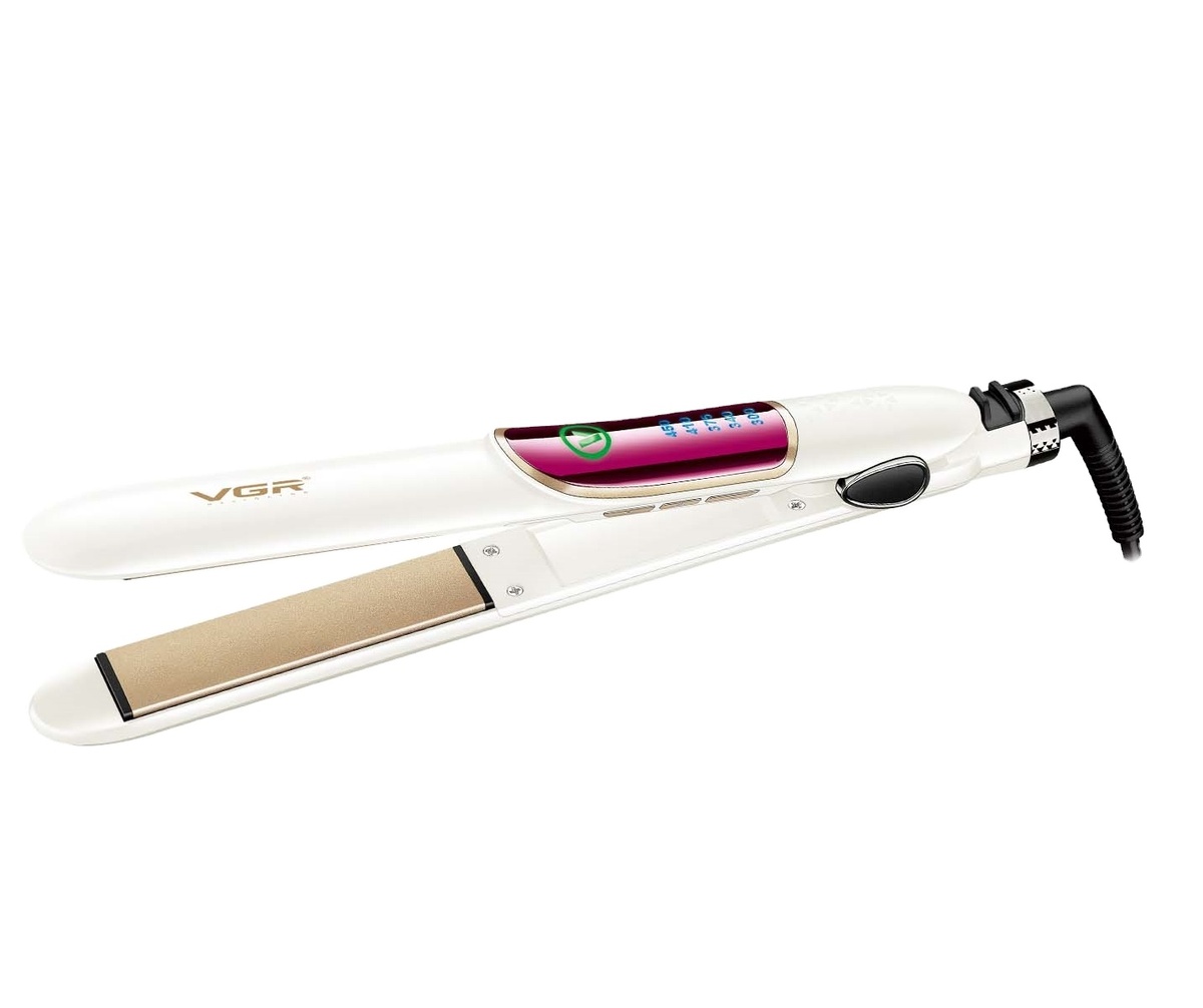 VGR V-509 Professional Hair Straightening Iron - Ceramic, Fast Heating 450°F, Multiple Heat Settings, 360° Rotating Cord, Lightweight and Elegant Design