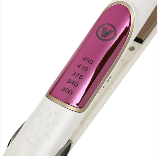 مكواة فرد شعر VGR V-509 الاحترافية - سيراميك، تسخين سريع 450°F، درجات حرارة متعددة، سلك دوار 360°، تصميم خفيف وأنيق