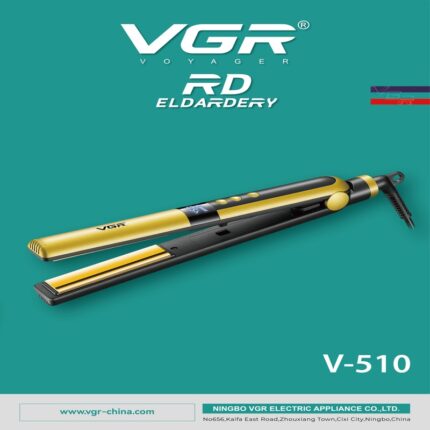 VGR V-510 Professional Hair Straightener for Dry Hair - Comfortable Design to Enhance Shine, Density, and Daily Styling