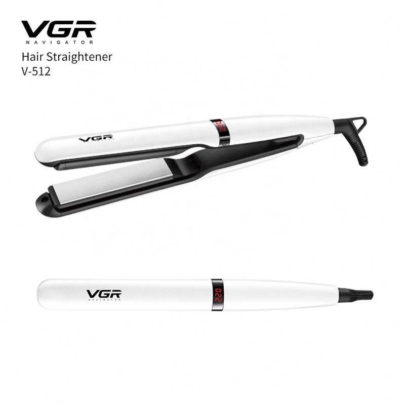 VGR V-512 Professional Hair Straightener - Ceramic with Variable Heat 140°-220°C, Instant Heating, Lightweight Design with 360° Rotating Cord