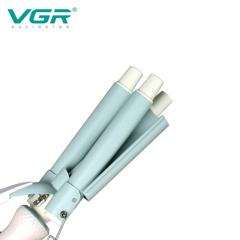 مكواة تجعيد الشعر الاحترافية VGR V-595 بثلاث أسطوانات - لتموجات طبيعية وجذابة