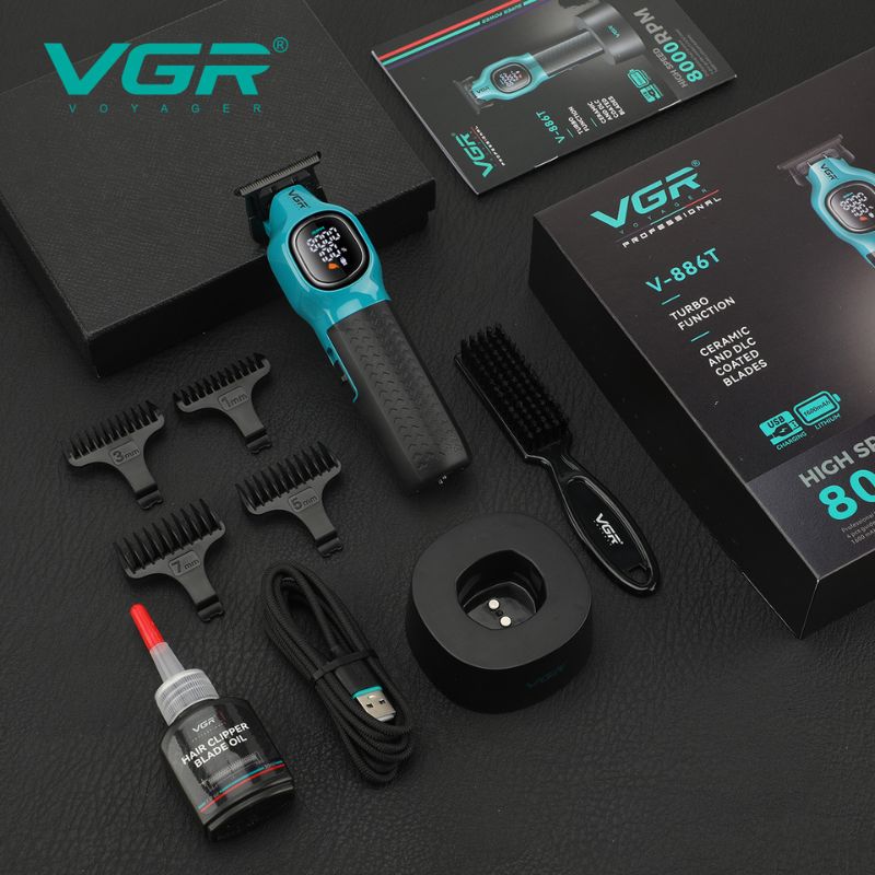 Professional hair and beard trimming and cutting machine VGR V-886T