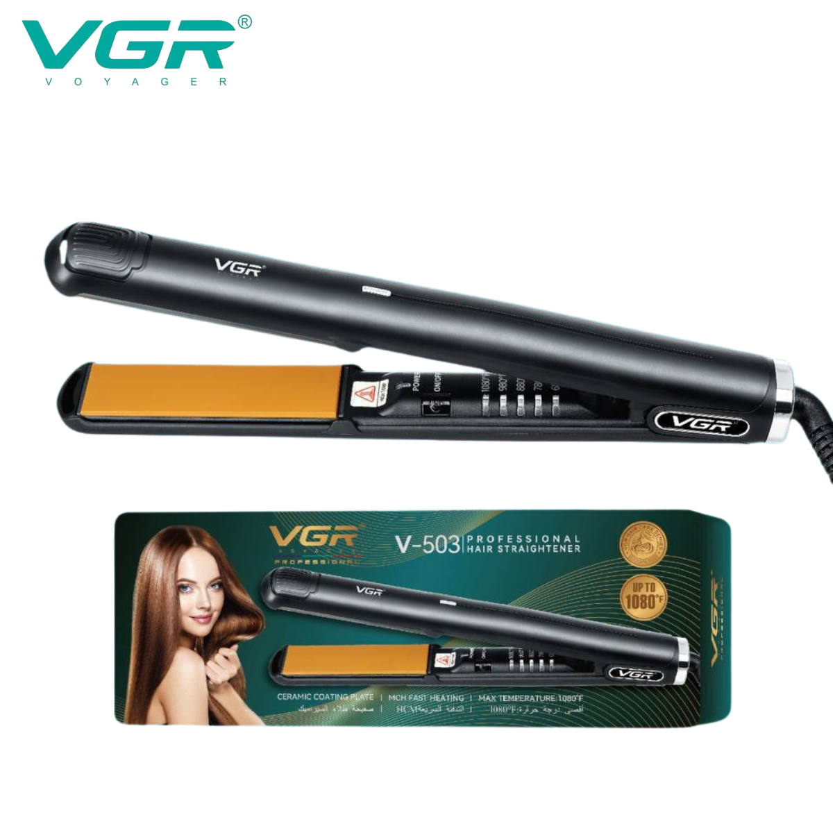 Professional Hair Straightener VGR V-503