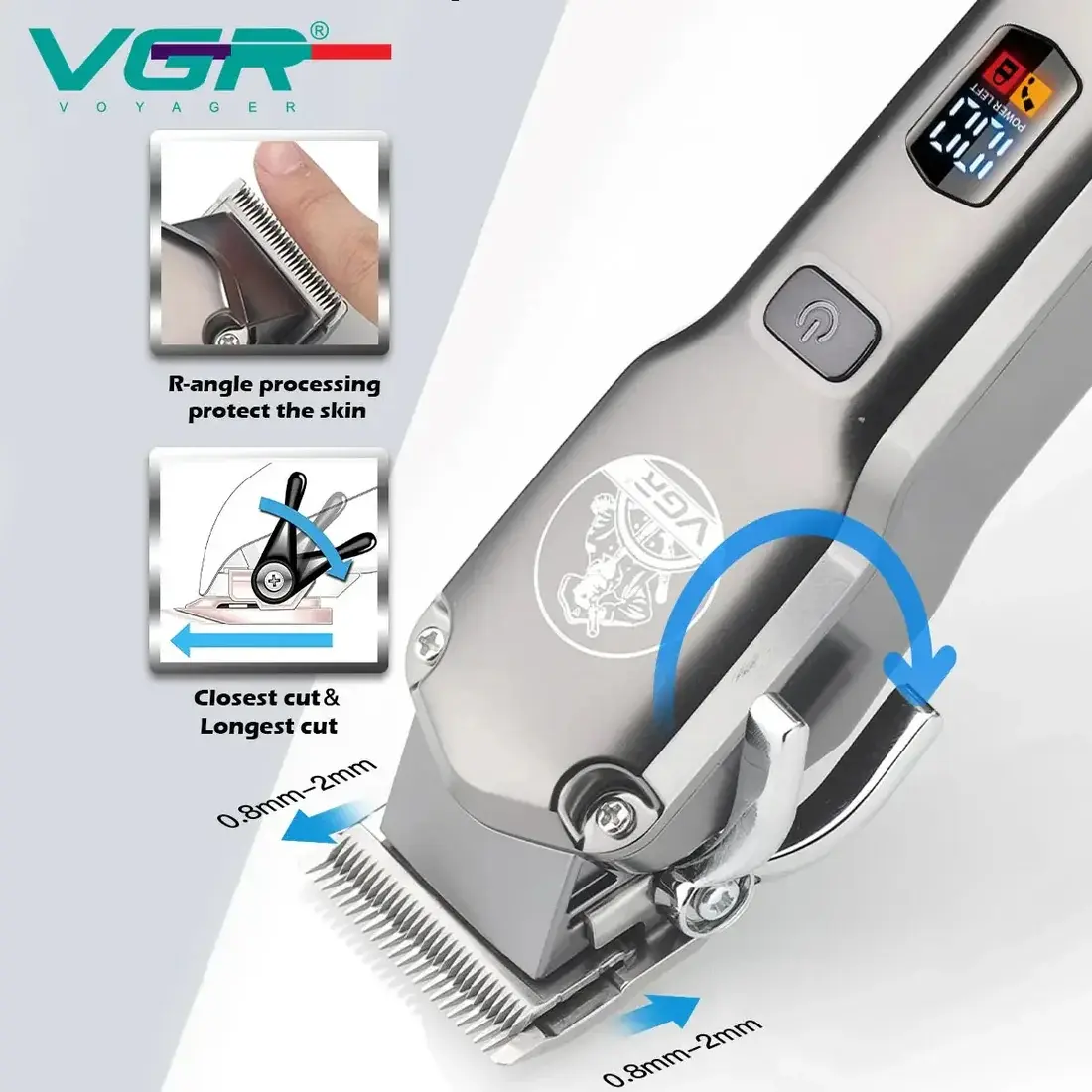 VGR V-675 S3 Professional Water-Resistant Hair Clipper — image 4
