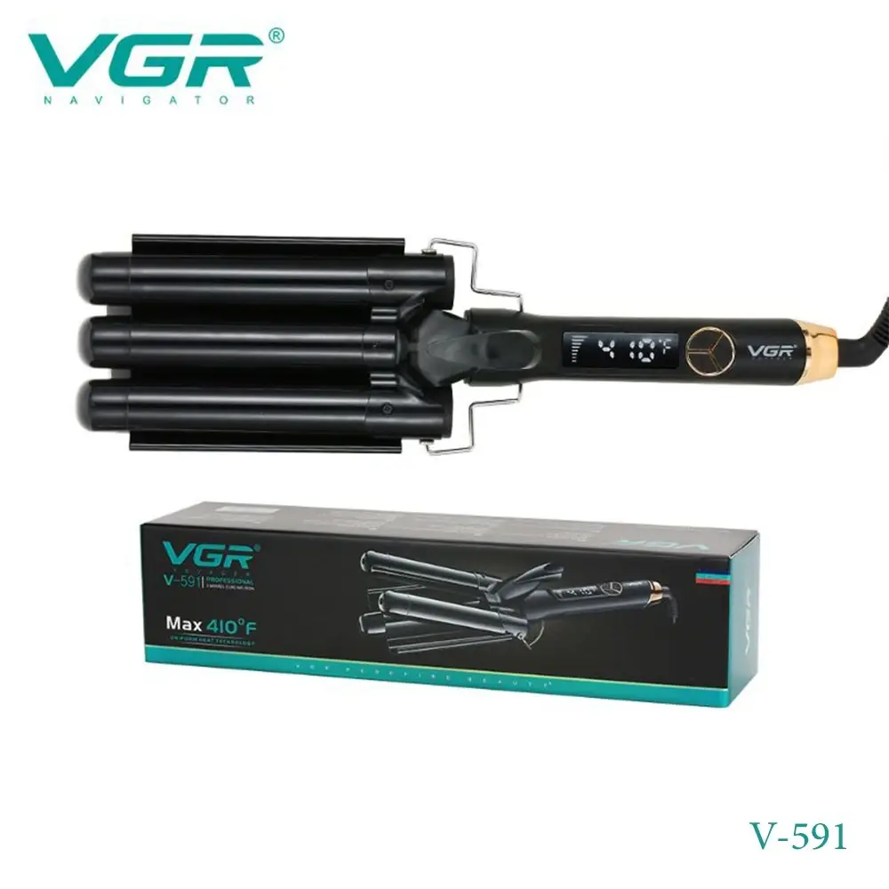VGR 3-Barrel Curling Iron with LED Display V-591 — image 5