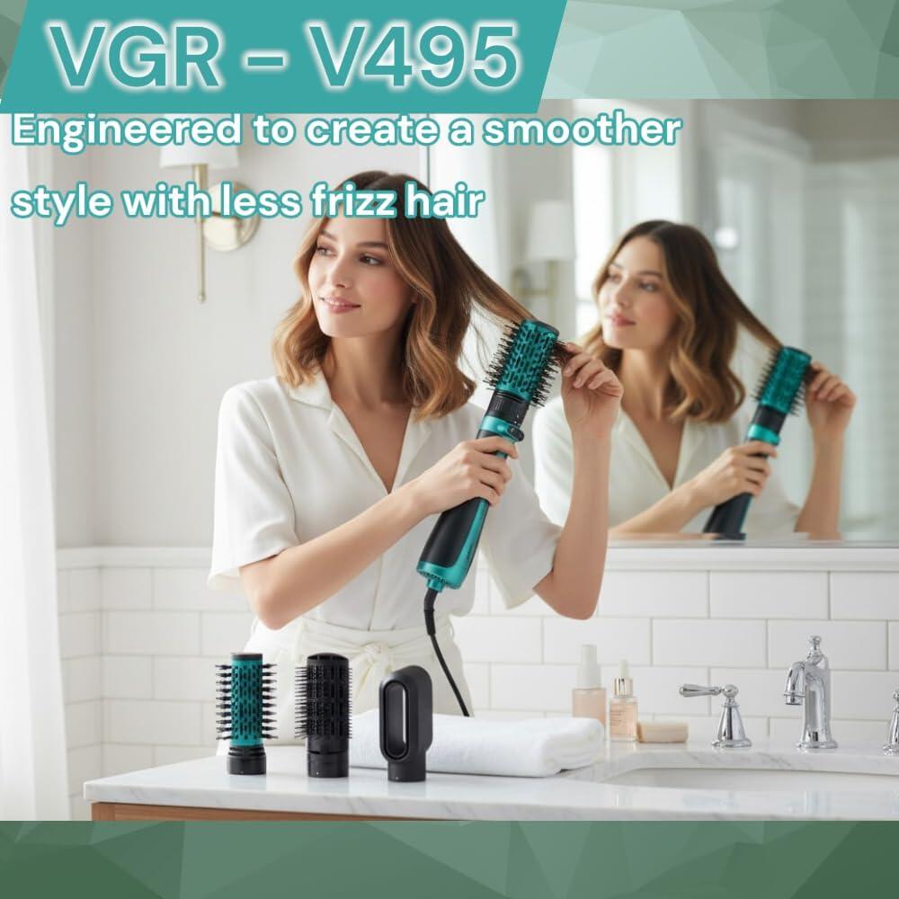 VGR 4-in-1 Hair Styling Brush with Rotating Heads V-495 — image 3