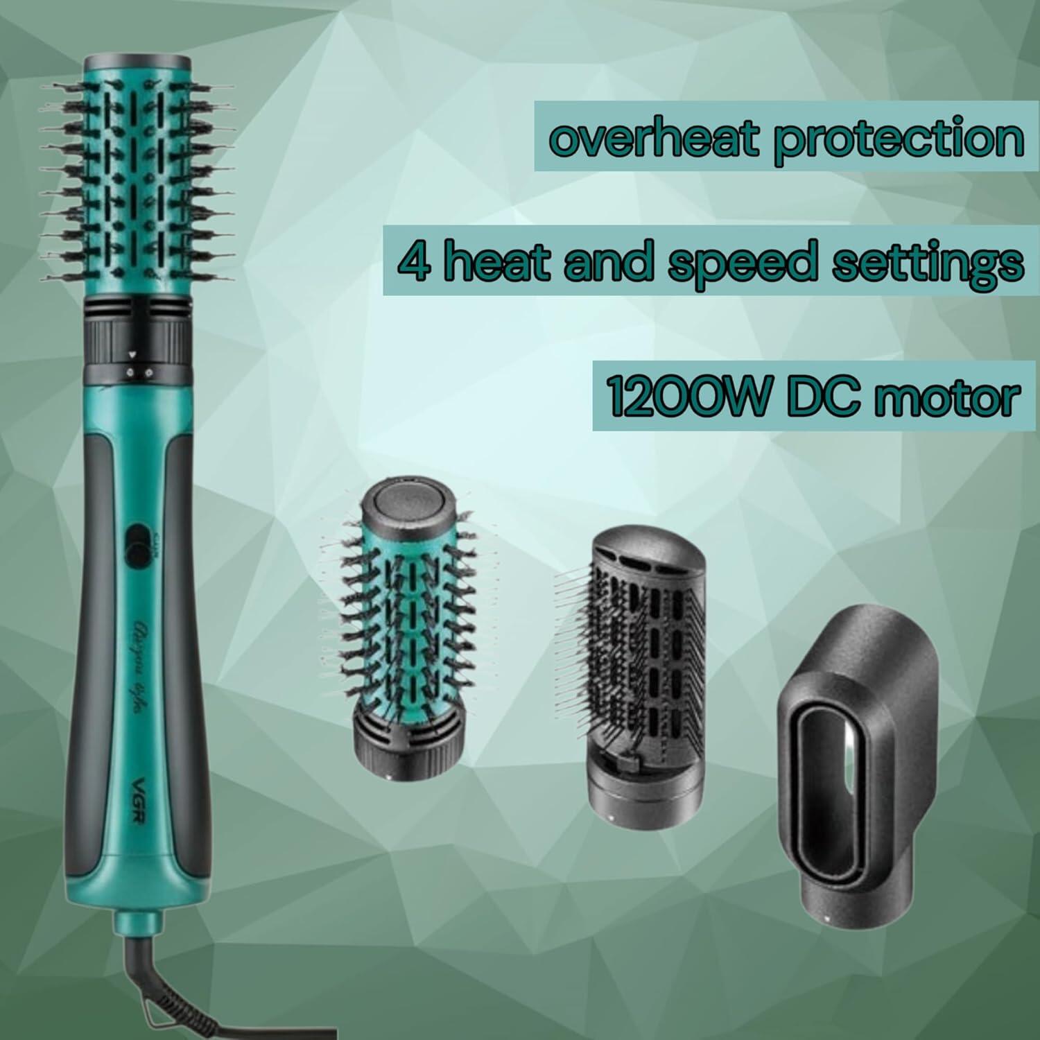 VGR 4-in-1 Hair Styling Brush with Rotating Heads V-495