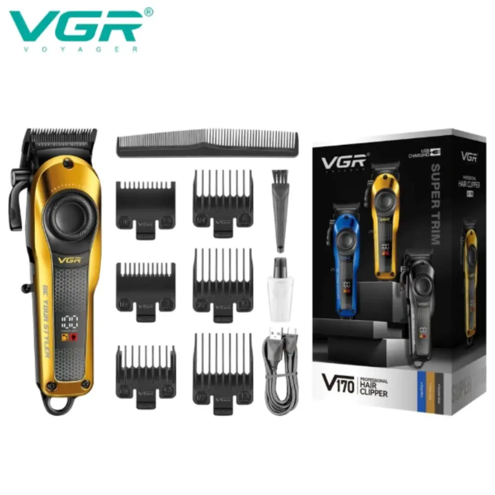 VGR Professional Hair Clipper with Titanium Blade V-170 — image 1