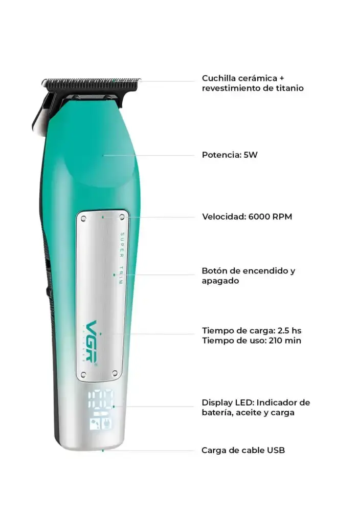 VGR Hair Cutting Machine 210-Minute Usage V-939 — image 2