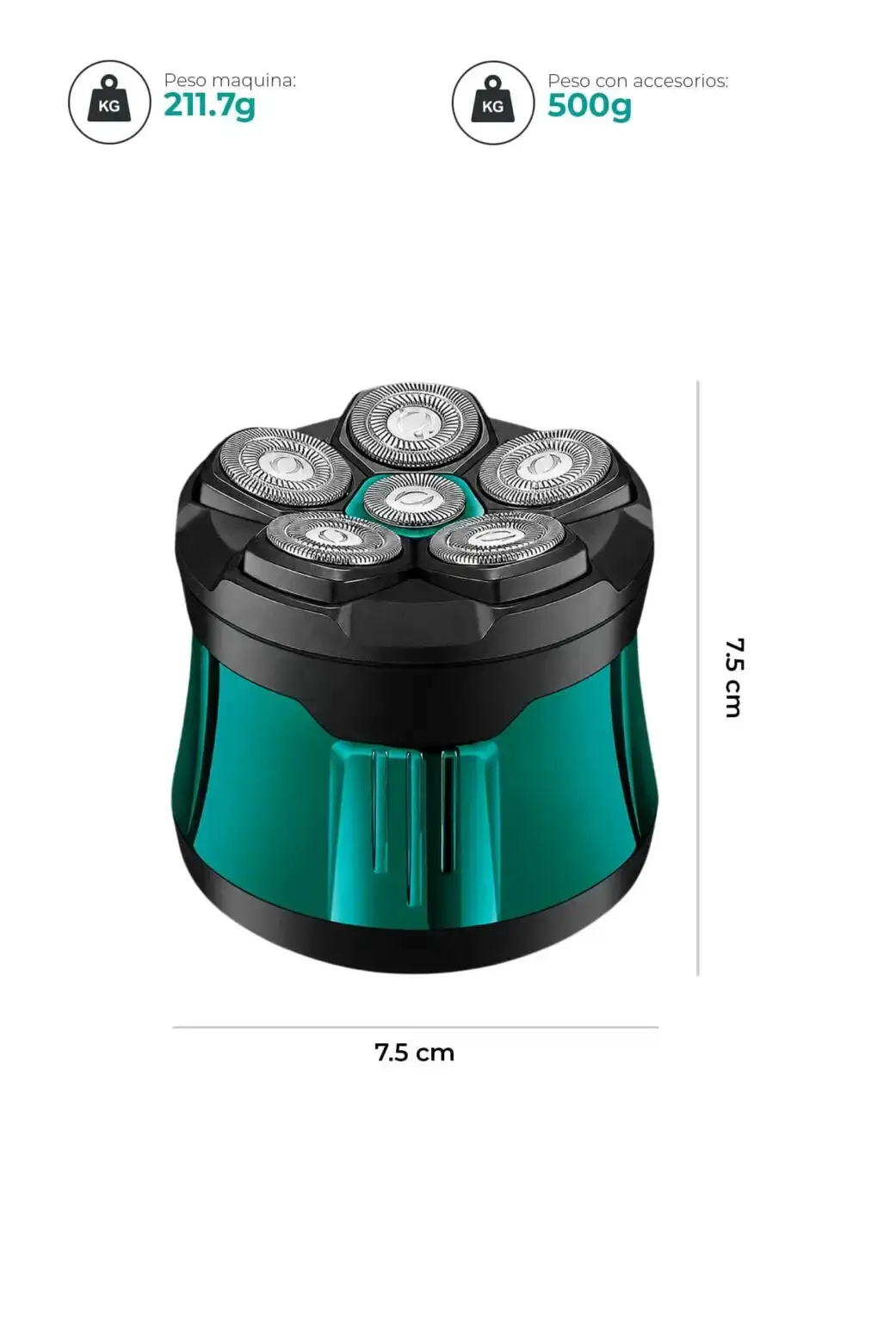 VGR Hair Clipper V-373 6D for Bald Head IPX6 — image 3