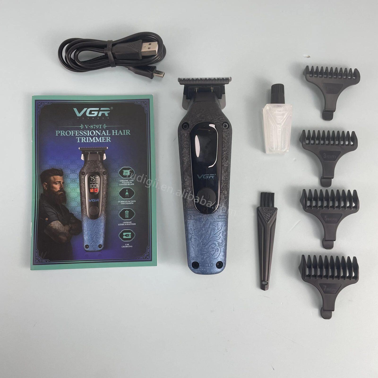 VGR Professional Hair Clipper with Digital Display V-879T