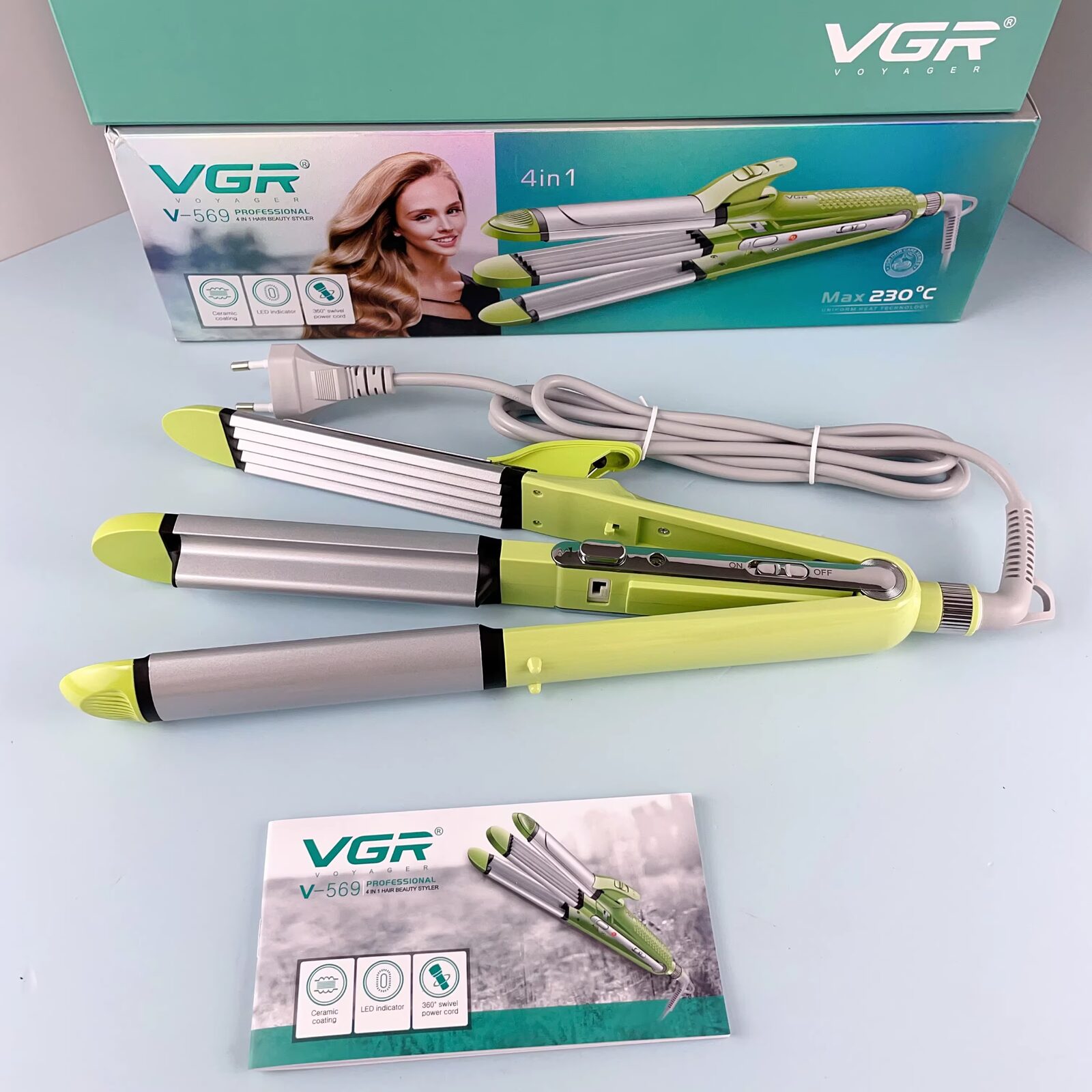 VGR 4 in 1 Professional Iron Ceramic V-569
