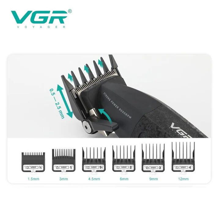 VGR Hair Cutting and Trimming Machine with Heat and Rust-Resistant Ceramic Blades V-640C — image 2