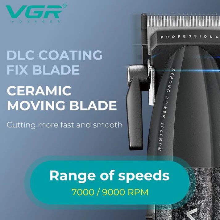 VGR Hair Cutting and Trimming Machine with Heat and Rust-Resistant Ceramic Blades V-640C