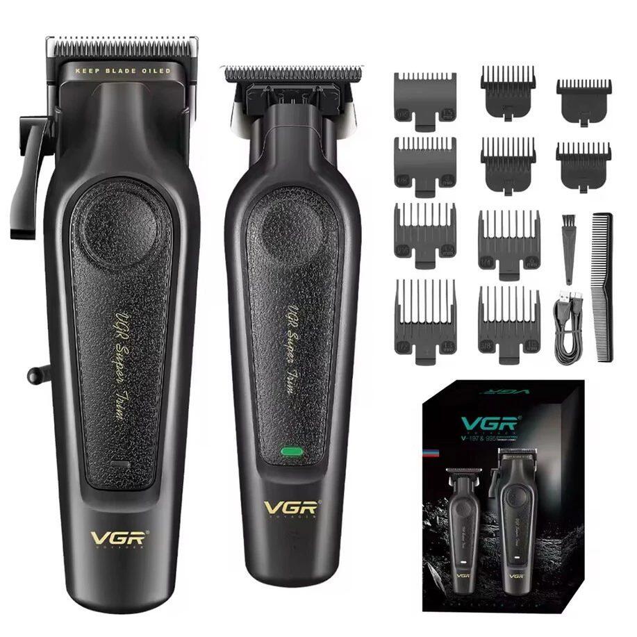 VGR 2-in-1 Shaver Set with Stainless Steel Blades V-197+V-995