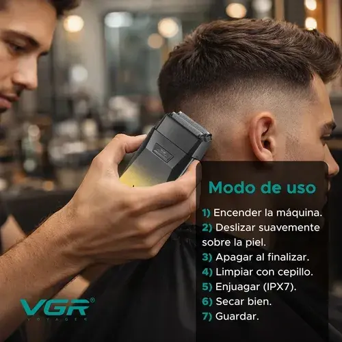 VGR Cordless Waterproof Shaver IPX7 V-372 — image 2