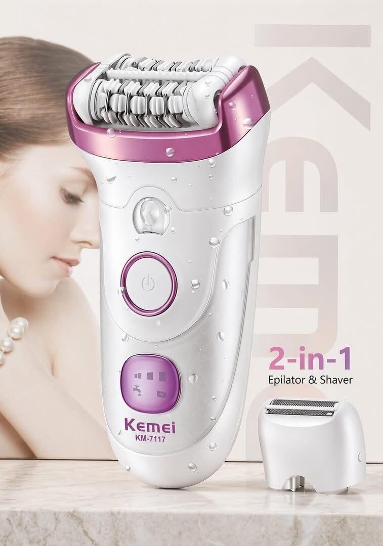 Kemei Women's Hair Remover 7117 2-in-1
