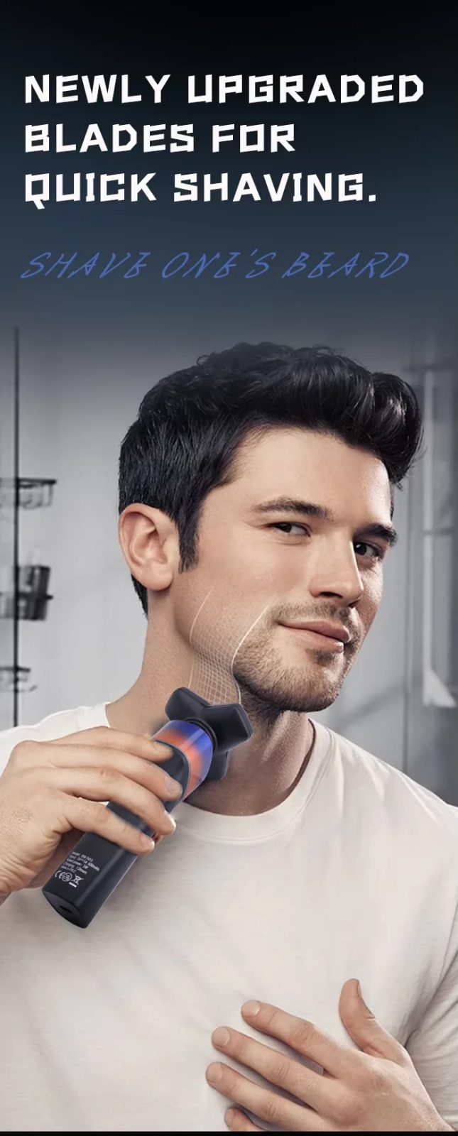 Kemei KM-T413 rotary hair clipper with IPX7 water resistance — image 4