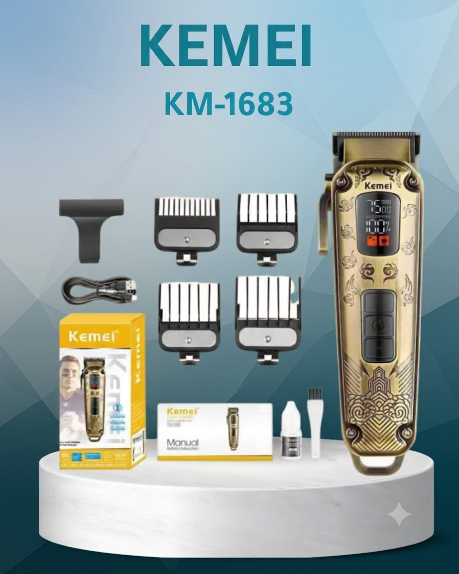Kemei KM-1683 hair clipper and trimmer — image 1