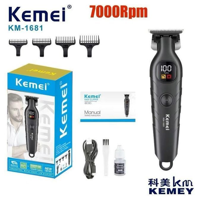 Kemei KM-1681 hair clipper and precision trimmer zero gap — image 1