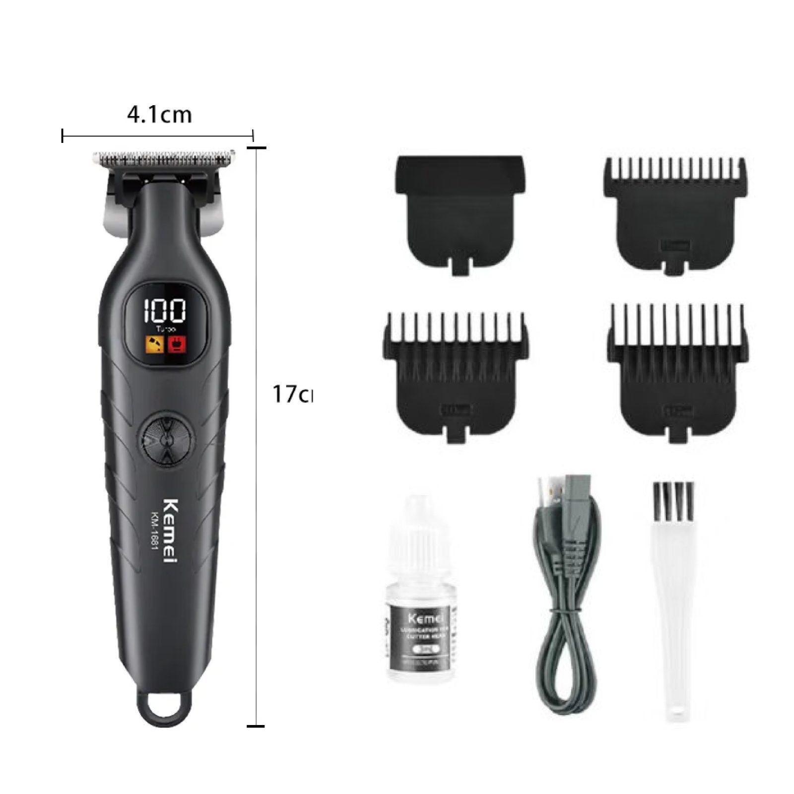 Kemei KM-1681 hair clipper and precision trimmer zero gap — image 2